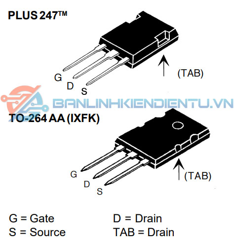 sơ đồ chân IXFH90N30T