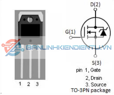 sơ đồ chân của 2SK1969