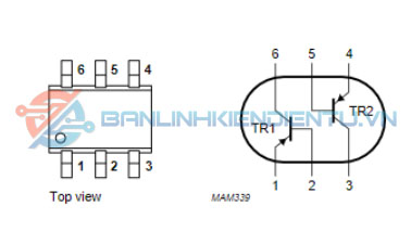 Sơ đồ chân BC857BS