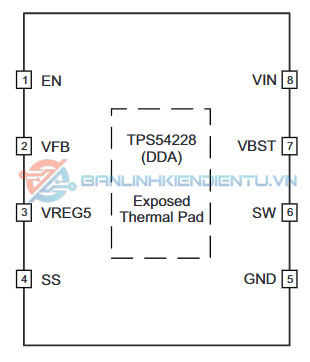 Sơ đồ chân TPS54228