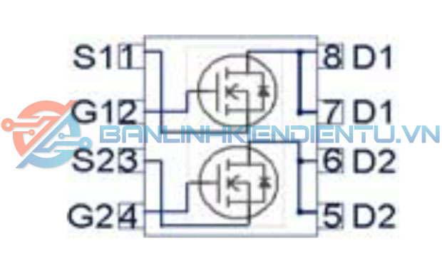 sơ đồ chân BSC150N03LD