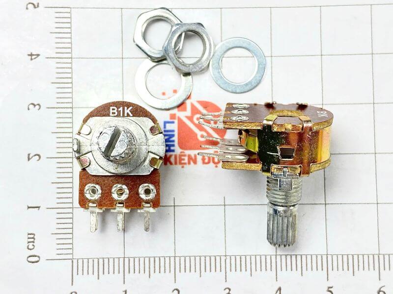 Chiết áp đôi WH148 B1K 15mm Chiết áp đôi WH148 B1K 15mm