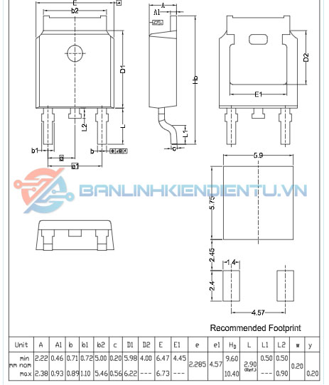 Kích thước BT136S-800E