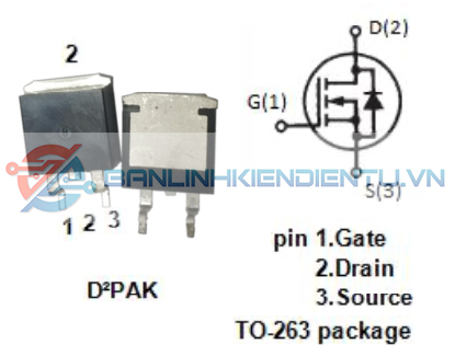 sơ đồ chân IPB100N10S3-05