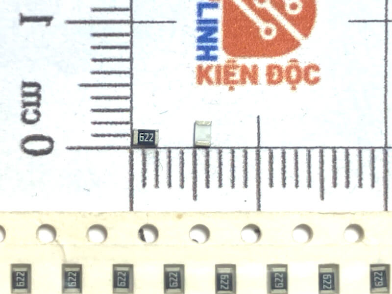 Điện trở dán 0805 6.2K