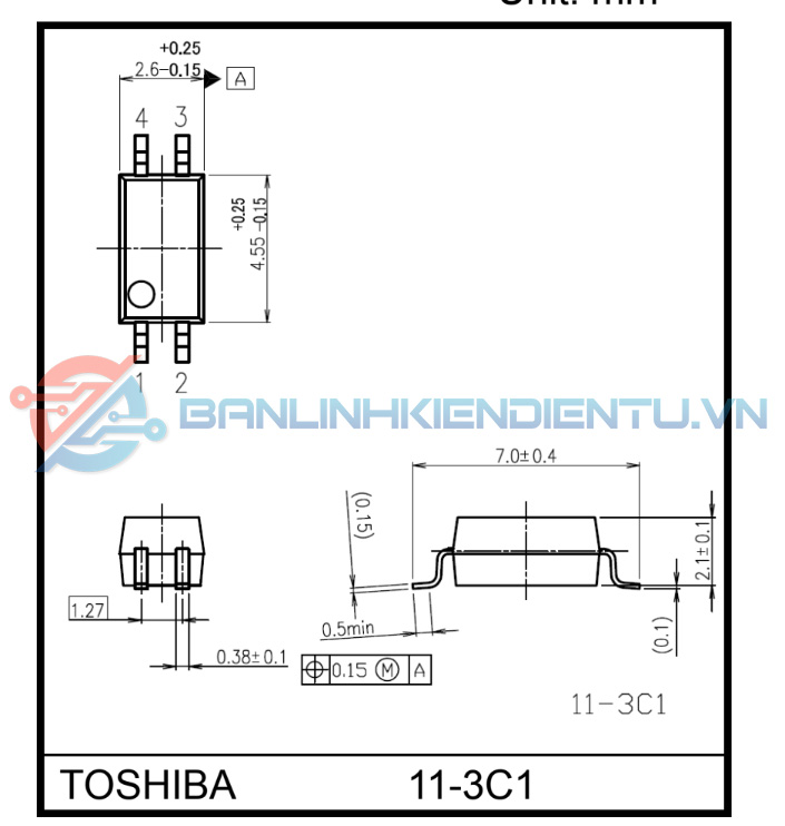 Kích thước TLP291-1GB