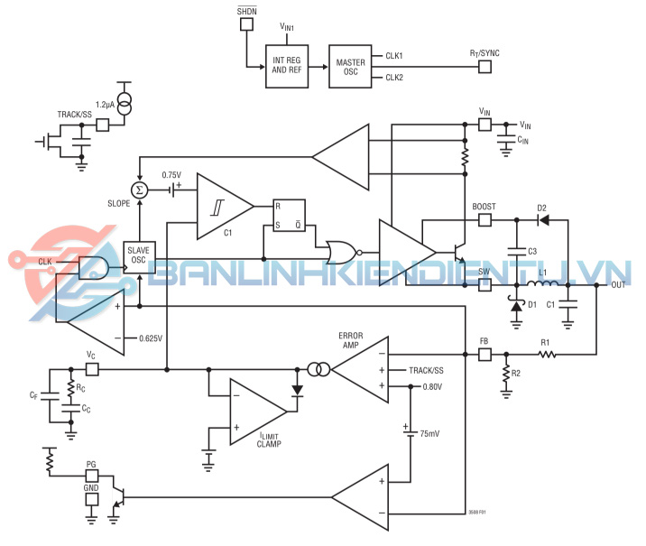 Sơ đồ khối LT3508FE