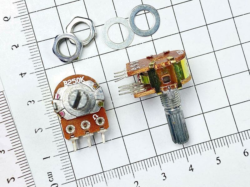 Chiết áp đôi WH148 B250K 20mm