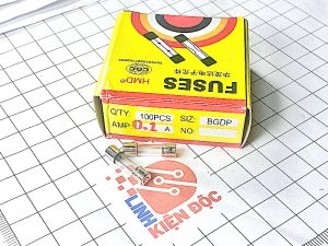 Hộp cầu chì thuỷ tinh 5*20mm 0.1A