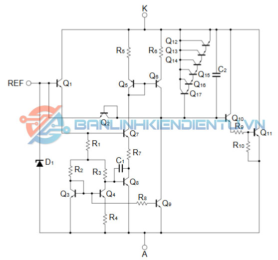 Sơ đồ cấu tạo UPC1093T