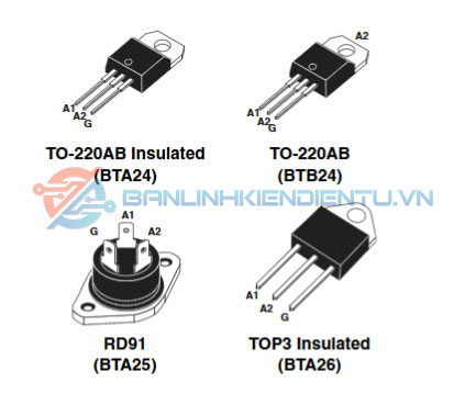 Sơ đồ chân BTA26-800B