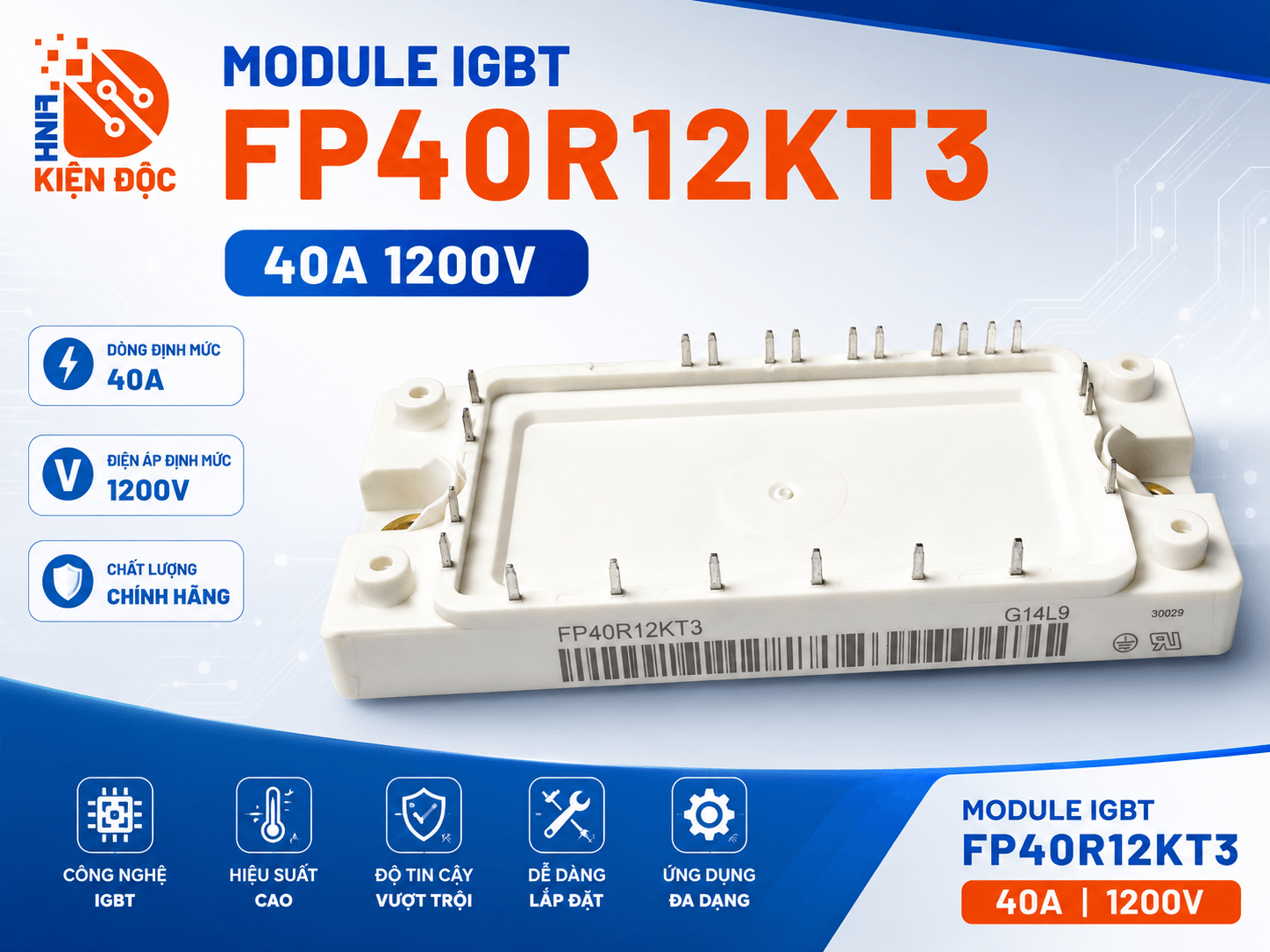 FP40R12KT3 Module IGBT 40A 1200V mới
