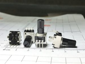 Chiết áp đơn 1K B102 RV09 0932 chân đứng 12.5mm