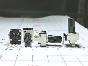 Chiết áp đơn 500K B504 RV09 V09 0932 12.5mm lọai chân đứng