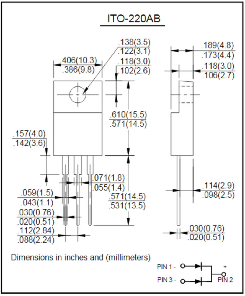 Kích thước MBRF10200CT