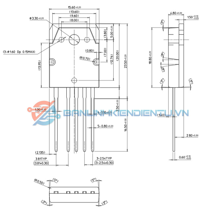 Kích thước FDA18N50
