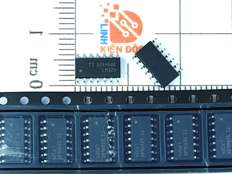 LM324 IC Op-Amp SOP-14 nhập khẩu chính hãng Texas Intrusment