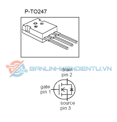 Sơ đồ chân 24N60C3