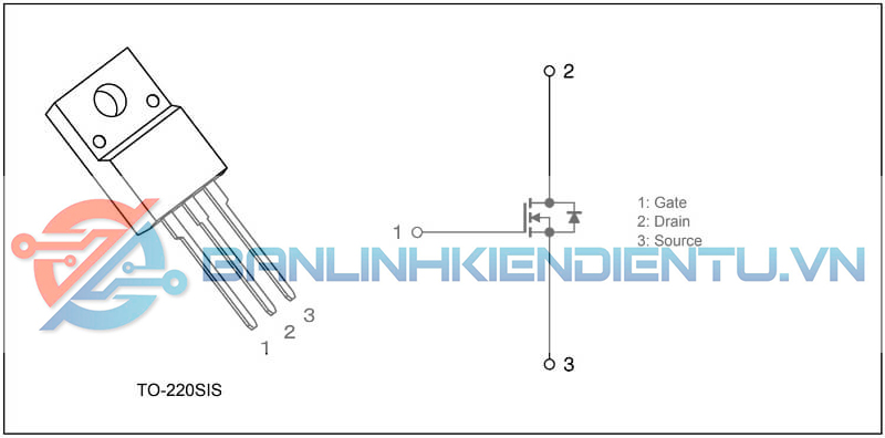 Sơ đồ chân của K14A55D