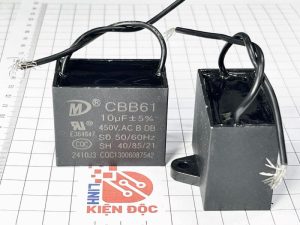 Tụ quạt CBB61 10UF 450VAC nhập khẩu