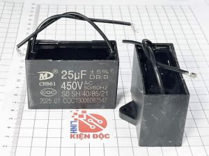 Tụ quạt CBB61 25UF 450VAC nhập khẩu