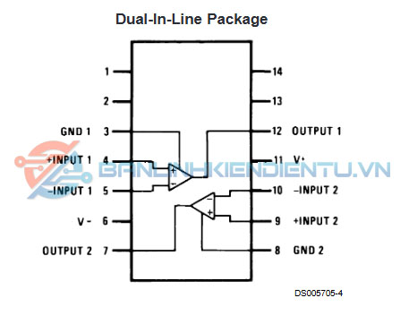 Sơ đồ chân LM319M
