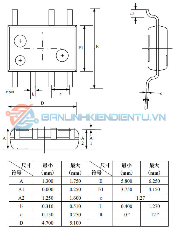 Kích thước AP8505