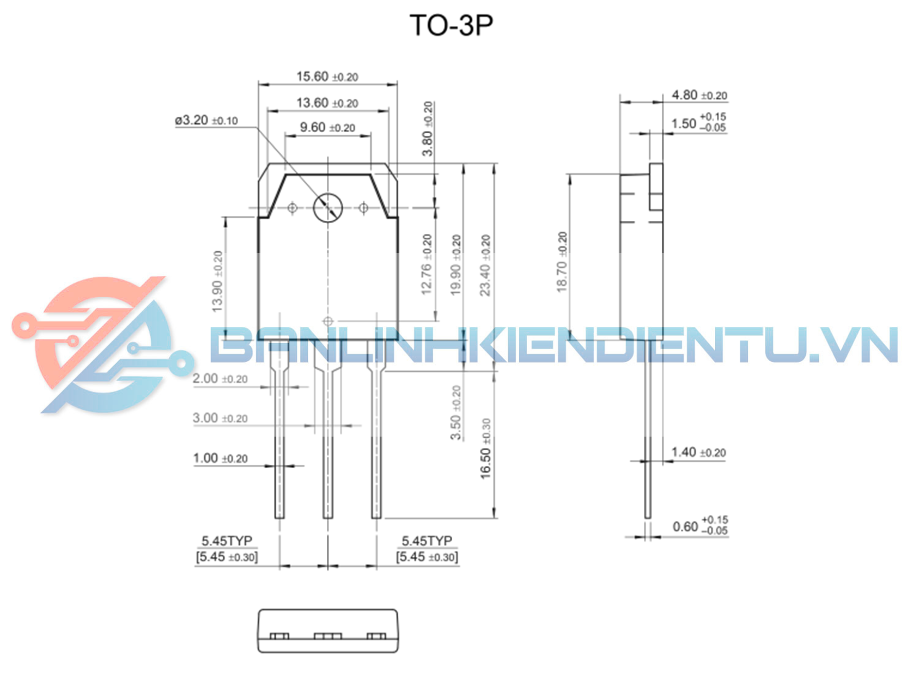 kích thước FQA8N80