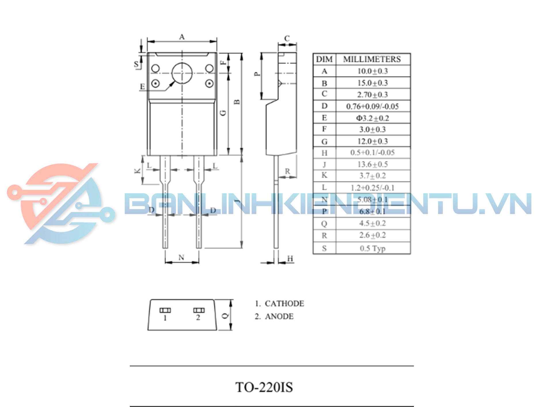 kích thước U10A6CI 