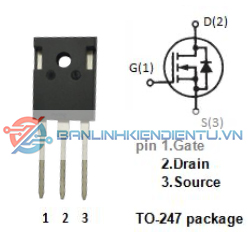 sơ đồ chân của IXFH26N50