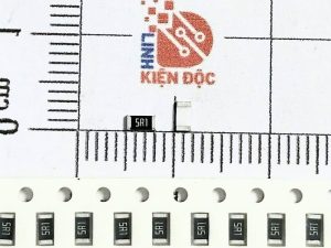 Điện trở dán 1206 5.1R 5% (dây 50c)