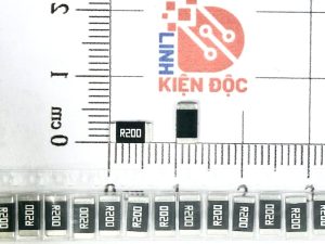 Điện trở dán 2512 0.2R R200-1W 5% (dây 10 chiếc)