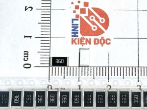 Điện trở dán 2512 36R 360-1W 5% (dây 10 chiếc)