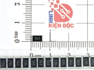 Điện trở dán 2512 56K 563-1W 5% (dây 10 chiếc)