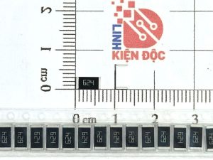 Điện trở dán 2512 620K 624-1W 5% (dây 10 chiếc)