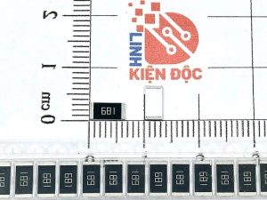 Điện trở dán 2512 680R 681-1W 5% (dây 10 chiếc)