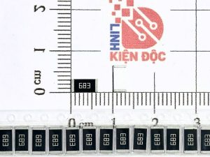 Điện trở dán 2512 68K 683-1W 5% (dây 10 chiếc)