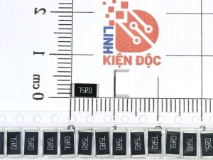 Điện trở dán 2512 75R 750-1W 5% (dây 10 chiếc)