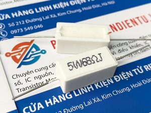 Điện trở sứ 5W 68R 5% chân nằm ngang