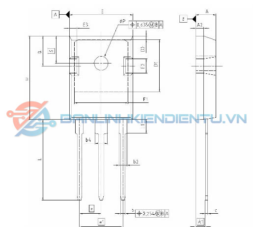 Kích thước 35N60CFD