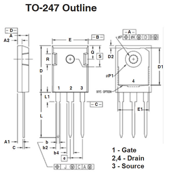 Kích thước IXFH22N65X2