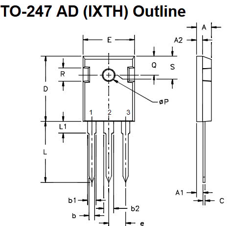 Kích thước IXTH50N20