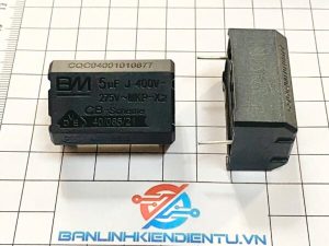 Tụ bếp từ BM MKP 5uF 275VAC loại nằm (màu đen)
