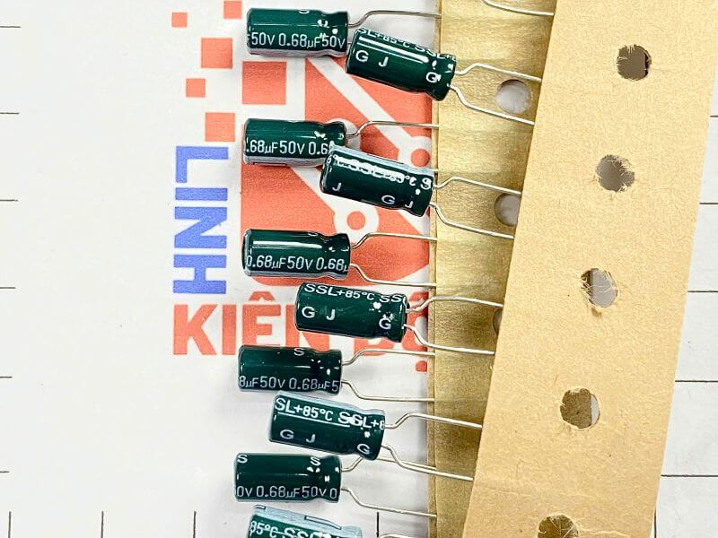 Tụ hoá 0.68uF 50V 5x11mm