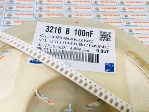 2012B Tụ Dán 100nF (0.1uF) CL21B104KBFNNNE 50V 1206