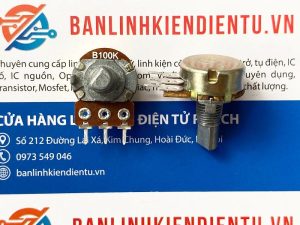 Chiết áp đơn WH148-B100K 15mm 100K (núm vát)