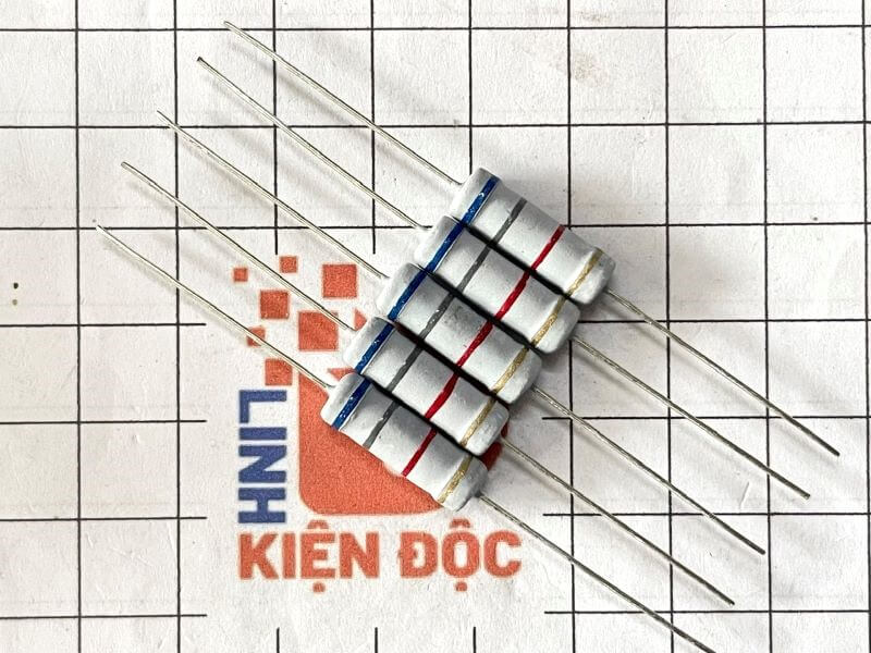 Điện trở vạch 3W 6.8K 5% 4 vòng màu
