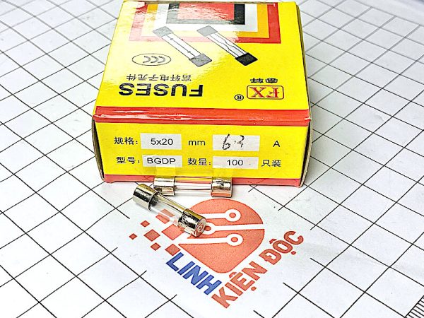 Hộp cầu chì thuỷ tinh 5-20mm 6.3A
