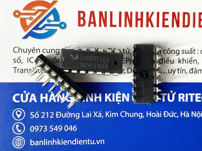 74LS164, SN74LS164N IC thanh ghi dịch tốc độ cao DIP-14