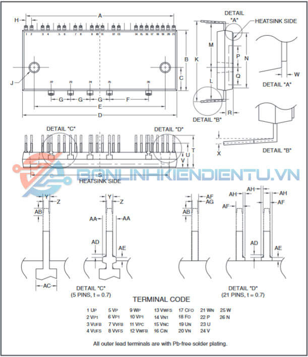 Kích thước PS21267-AHP